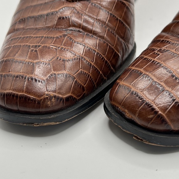 Vionic Women's Vienna Harper Croc Zipper Ankle Heeled Boot- Brown Sz 8 - Picture 12 of 12